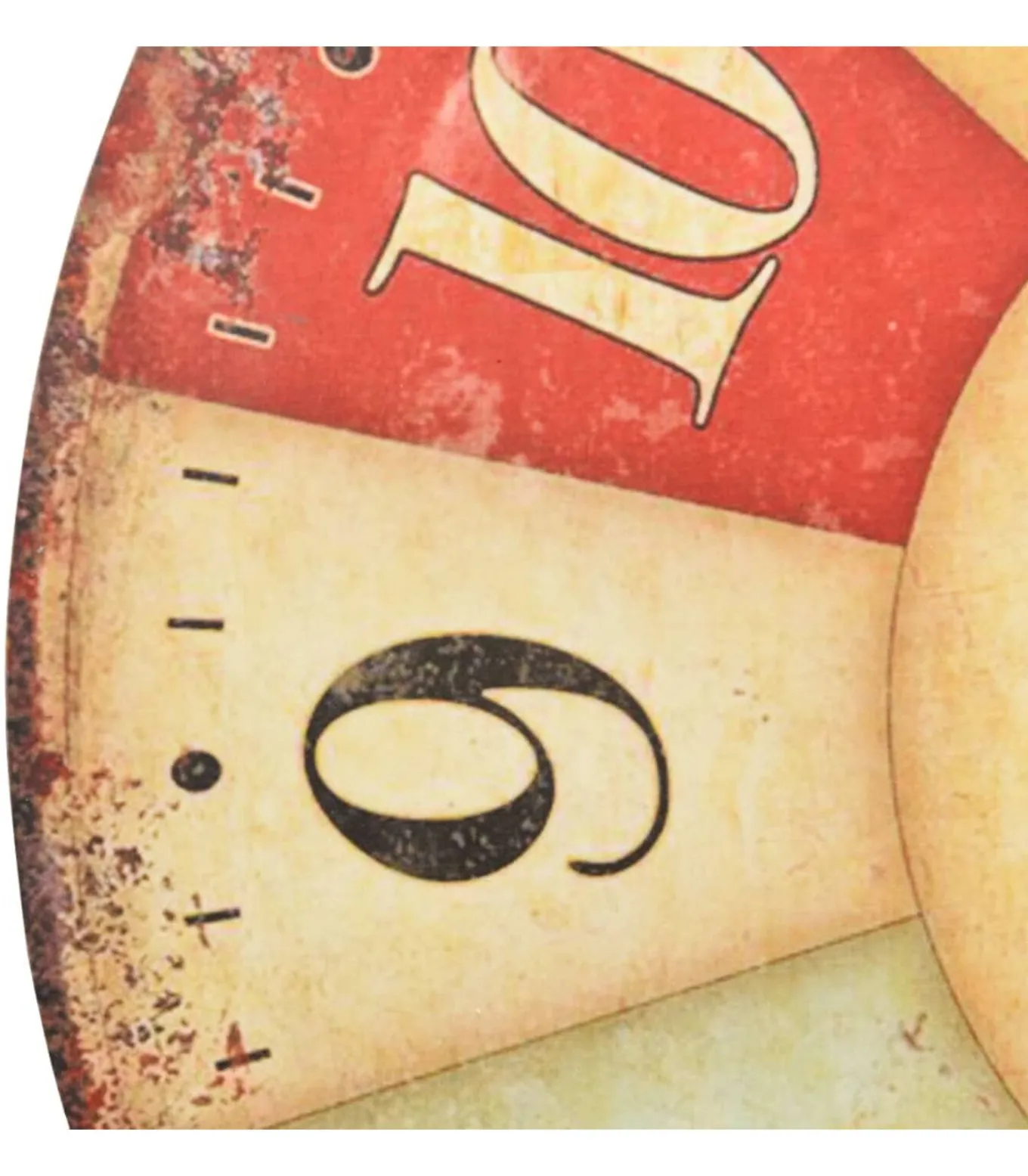 Wandklok vintage stijl 60 cm meerkleurig