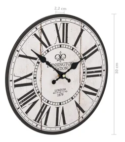 Wandklok vintage stijl 30 cm Londen