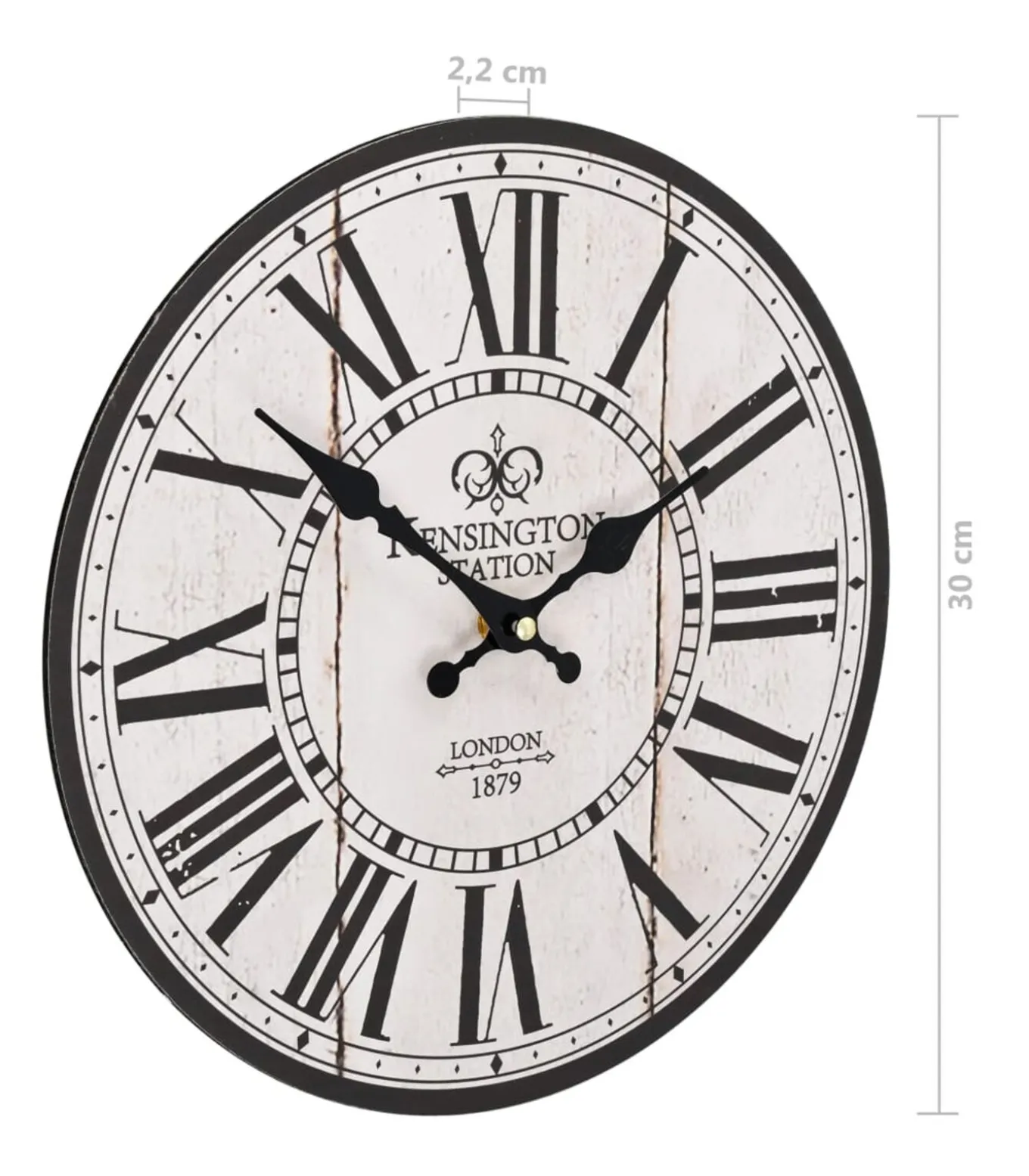 Wandklok vintage stijl 30 cm Londen