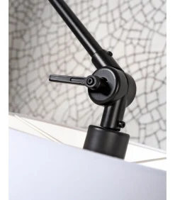 Wandlamp Amsterdam - Wit/Zwart - 65x32x45cm