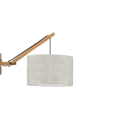 Wandlamp Andes - Bamboe/Naturel - 50x32x45cm