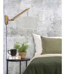Wandlamp Andes - Bamboe/Naturel - 50x32x45cm