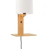 Wandlamp Andes - Bamboe/Wit - 19x24x36cm