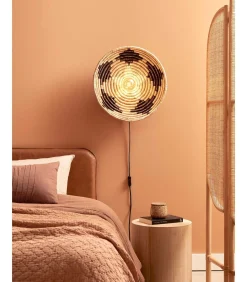 Wandlamp Andros - Naturel/Zwart - Ø45cm