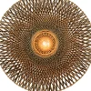 Wandlamp Bali - Bamboe/Zwart - Ø87cm