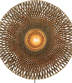 Wandlamp Bali - Bamboe/Zwart - Ø87cm