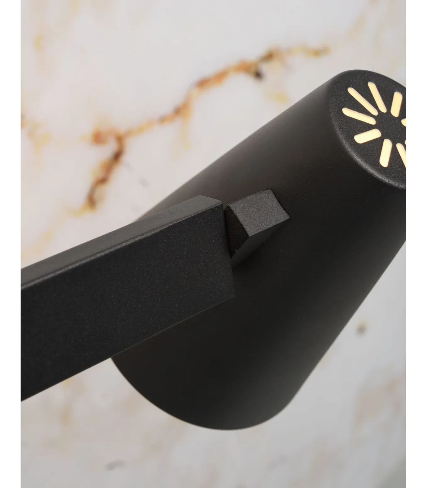 Wandlamp Biarritz - Zwart - 89x12x25cm