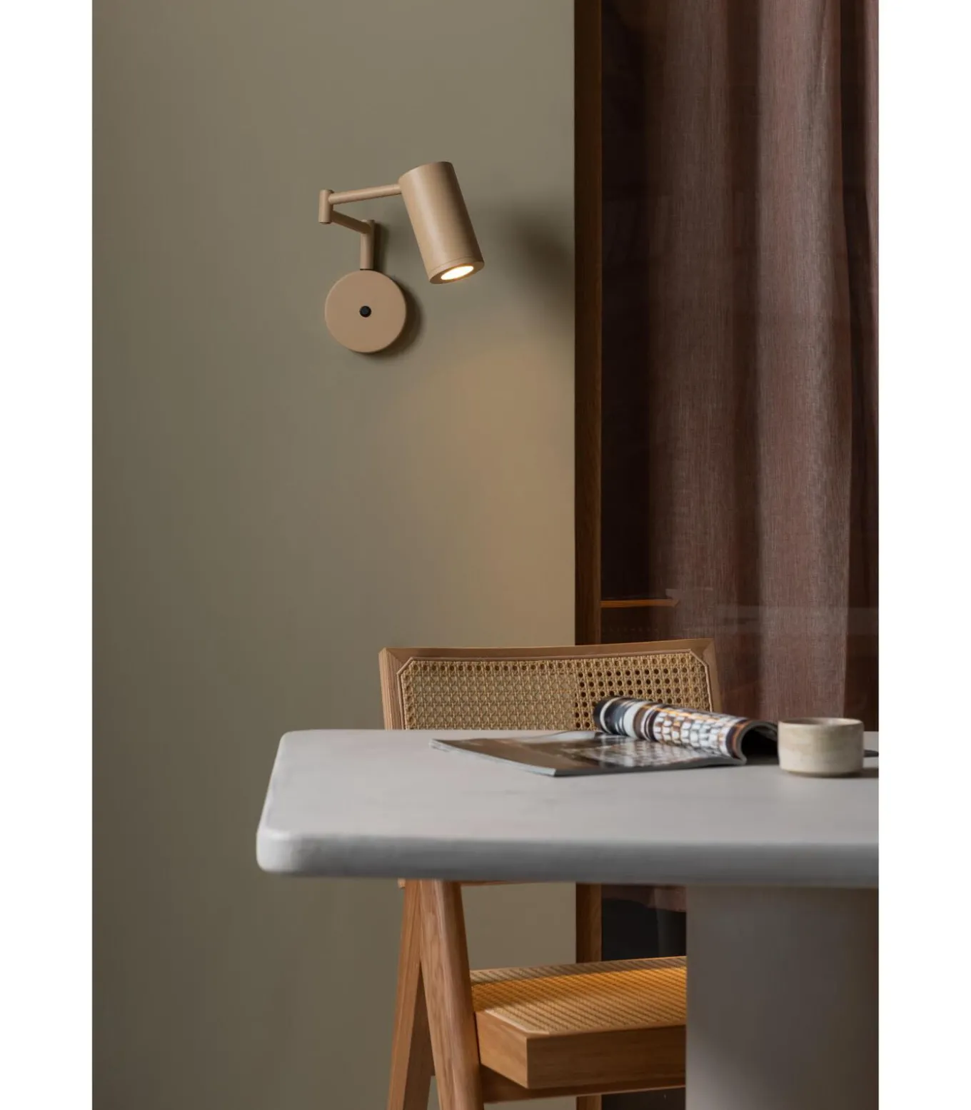 Wandlamp Bilbao - Beige - 33x12x27cm