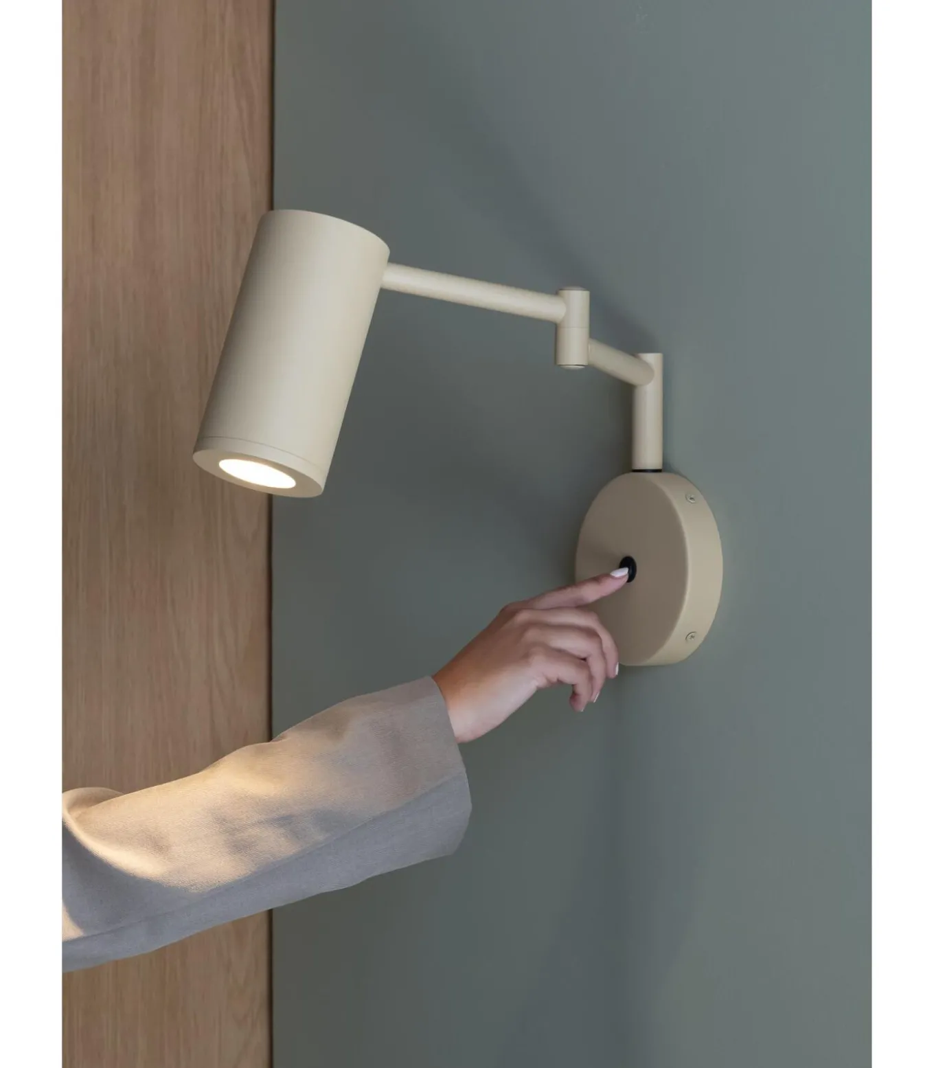 Wandlamp Bilbao - Beige - 33x12x27cm