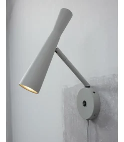 Wandlamp Bordeaux - Grijs - 10.5x26x34.5cm