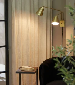 Wandlamp Bremen - Goud - 130x60x49cm - 2L