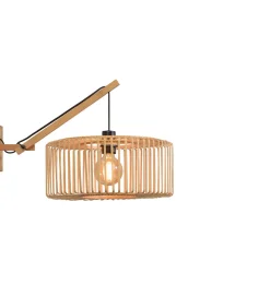 Wandlamp Bromo - Bamboe - 55x40x45cm