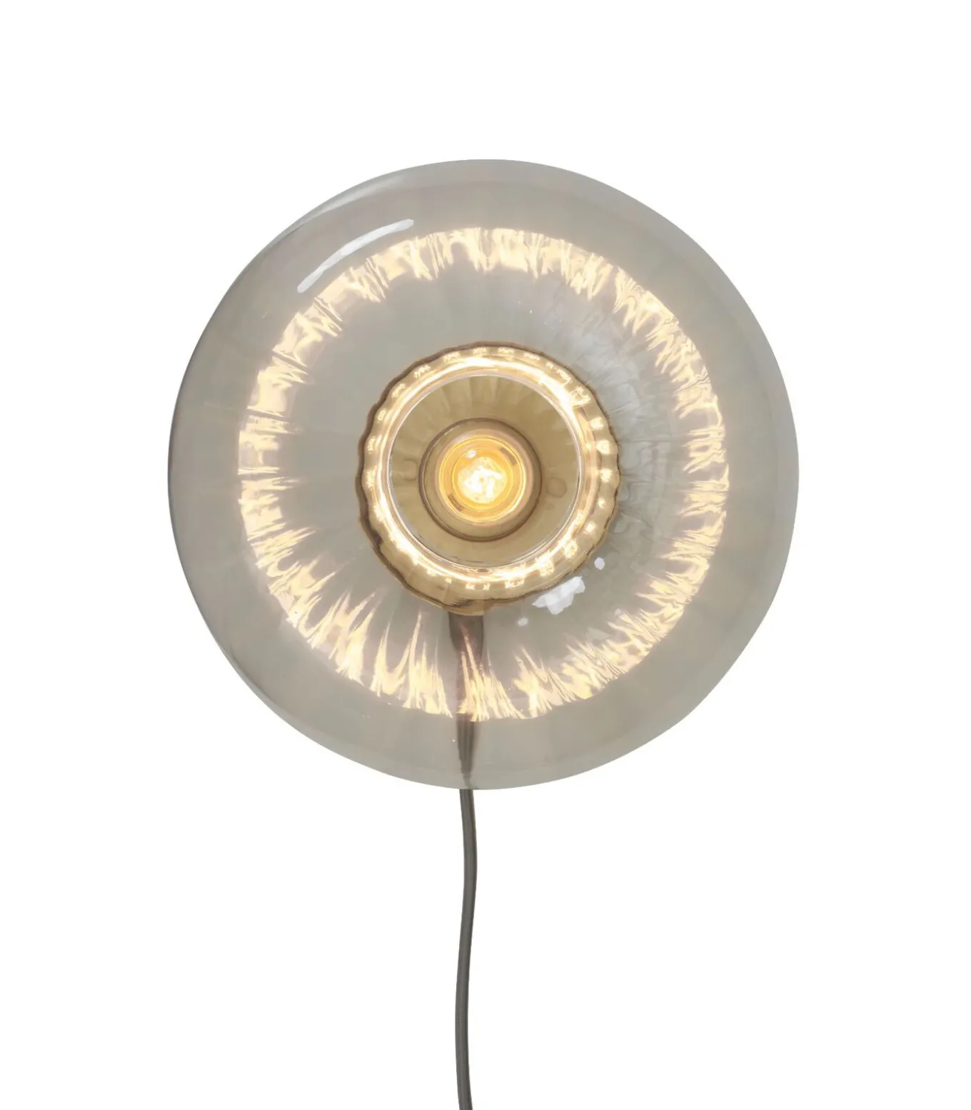 Wandlamp Brussels - Goud/Glas - Ø27cm
