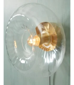 Wandlamp Brussels - Goud/Glas - Ø27cm