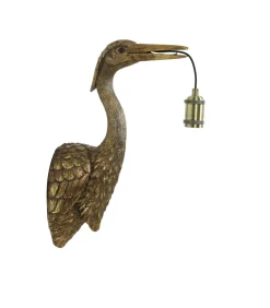 Wandlamp Crane - Antiek Brons - 29.5x16x48cm