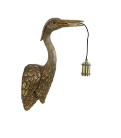 Wandlamp Crane - Antiek Brons - 29.5x16x48cm