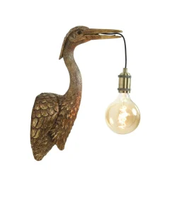 Wandlamp Crane - Antiek Brons - 29.5x16x48cm