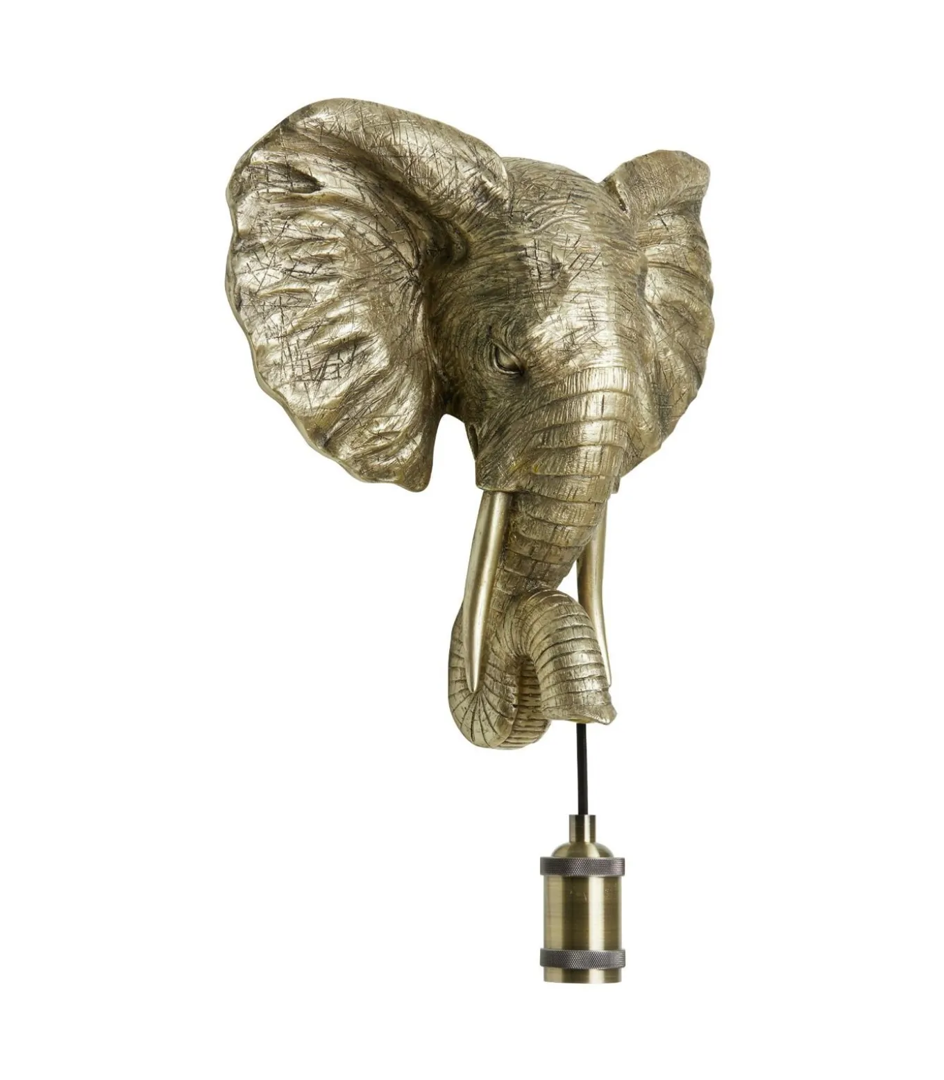 Wandlamp Elephant - Goud - 35x13x36cm