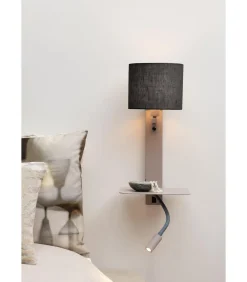 Wandlamp Florence - Bruin - 24x24x52cm