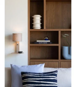 Wandlamp Florence - Bruin - 24x24x42cm