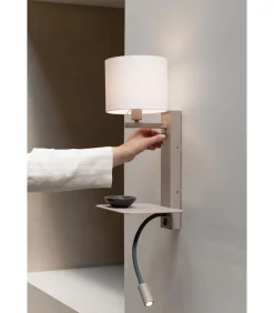 Wandlamp Florence - Bruin - 24x24x52cm