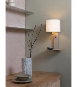 Wandlamp Florence - Bruin - 24x24x42cm