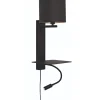Wandlamp Florence - Zwart/Zwart - 24x22x52cm