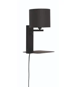 Wandlamp Florence - Zwart/Zwart - 24x22x42cm