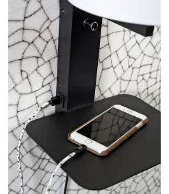 Wandlamp Florence - Zwart/Zwart - 24x22x42cm