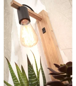Wandlamp Flores - Bamboe - 30x18x52cm