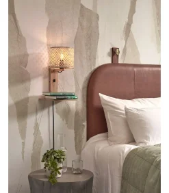 Wandlamp Java - Bamboe - 30x22x52cm