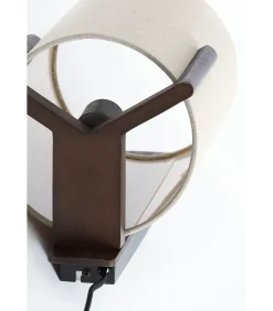Wandlamp Litto - Donkerbruin - 22x18x36cm