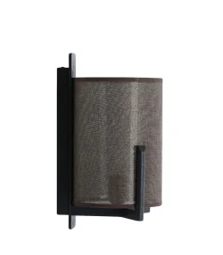 Wandlamp Litto - Mat zwart - 22x18x36cm