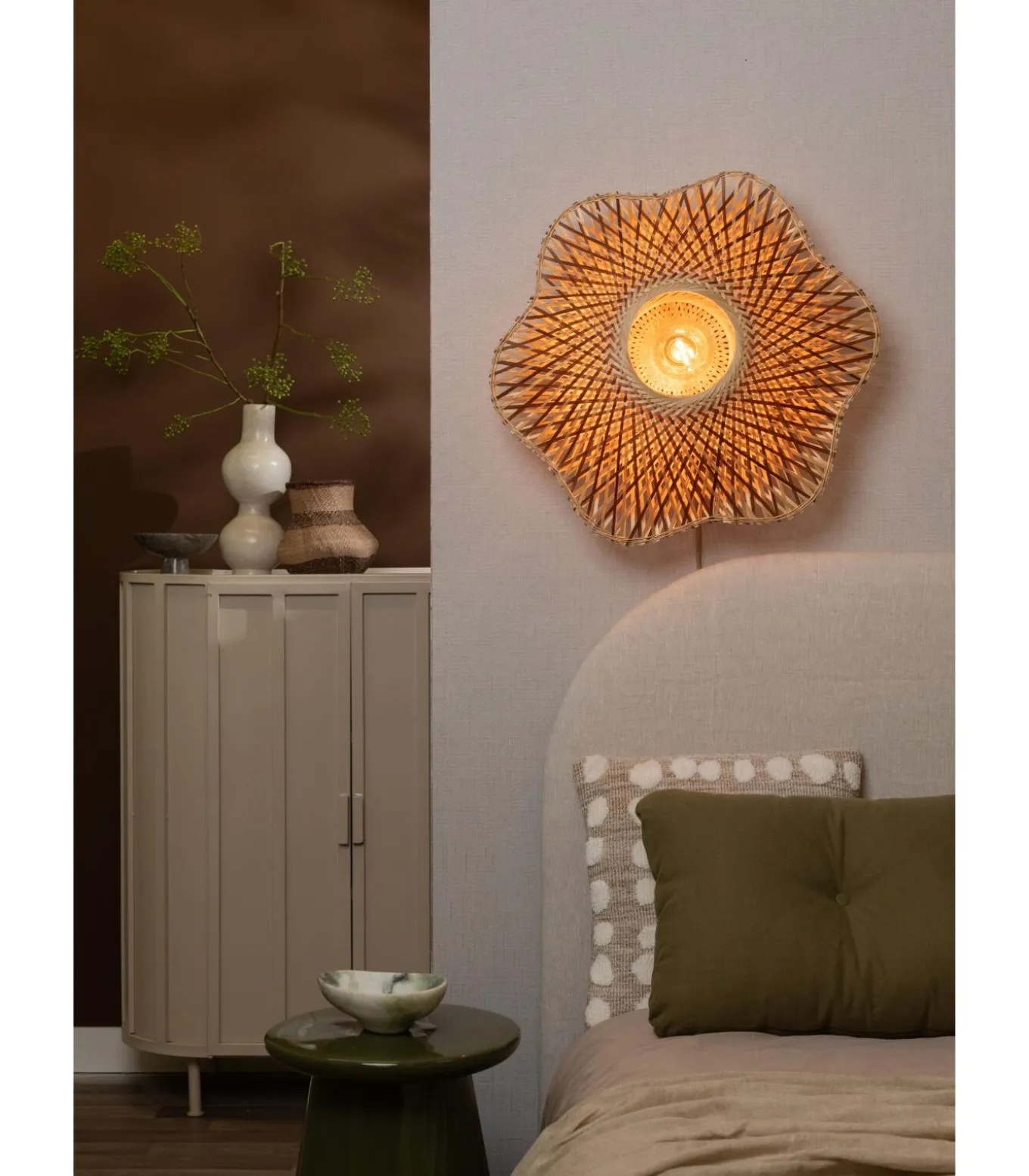 Wandlamp Madura - Naturel - Ø60cm