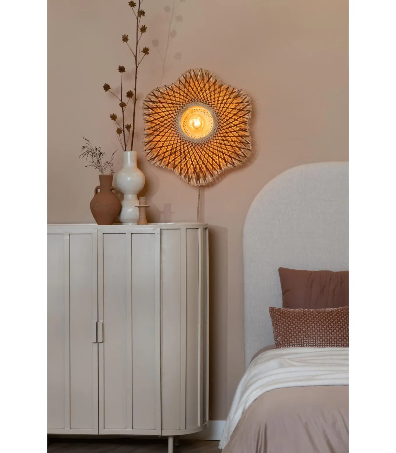 Wandlamp Madura - Naturel - Ø60cm