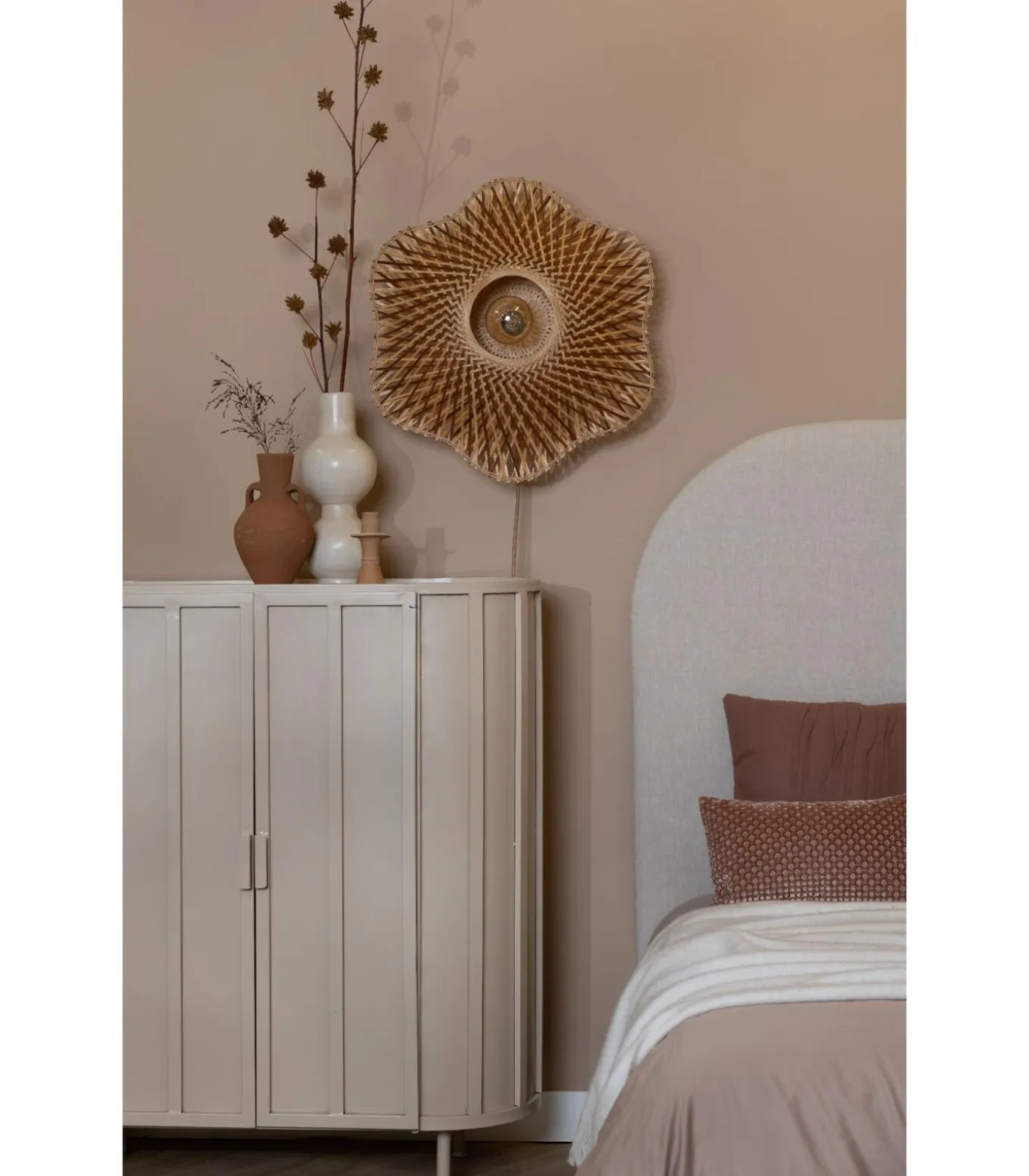 Wandlamp Madura - Naturel - Ø60cm