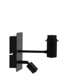 Wandlamp Montana - Zwart - 20x11x18cm