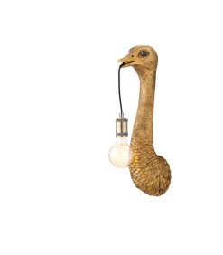 Wandlamp Ostrich - Antiek Brons - 18x15.5x57.5cm