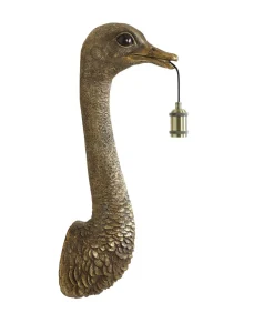 Wandlamp Ostrich - Brons - 25x19x72cm