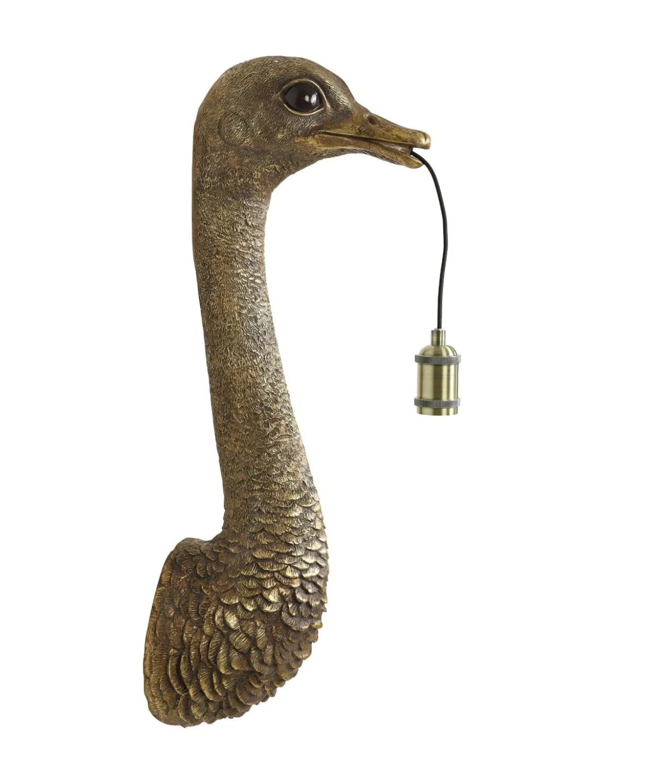 Wandlamp Ostrich - Brons - 25x19x72cm