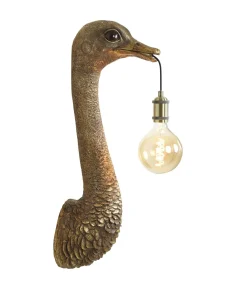 Wandlamp Ostrich - Brons - 25x19x72cm