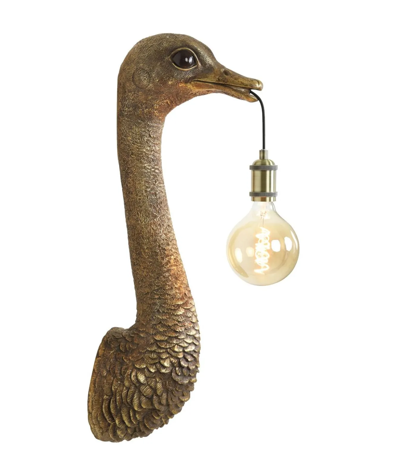 Wandlamp Ostrich - Brons - 25x19x72cm
