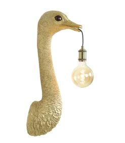 Wandlamp Ostrich - Goud - 25x19x72cm