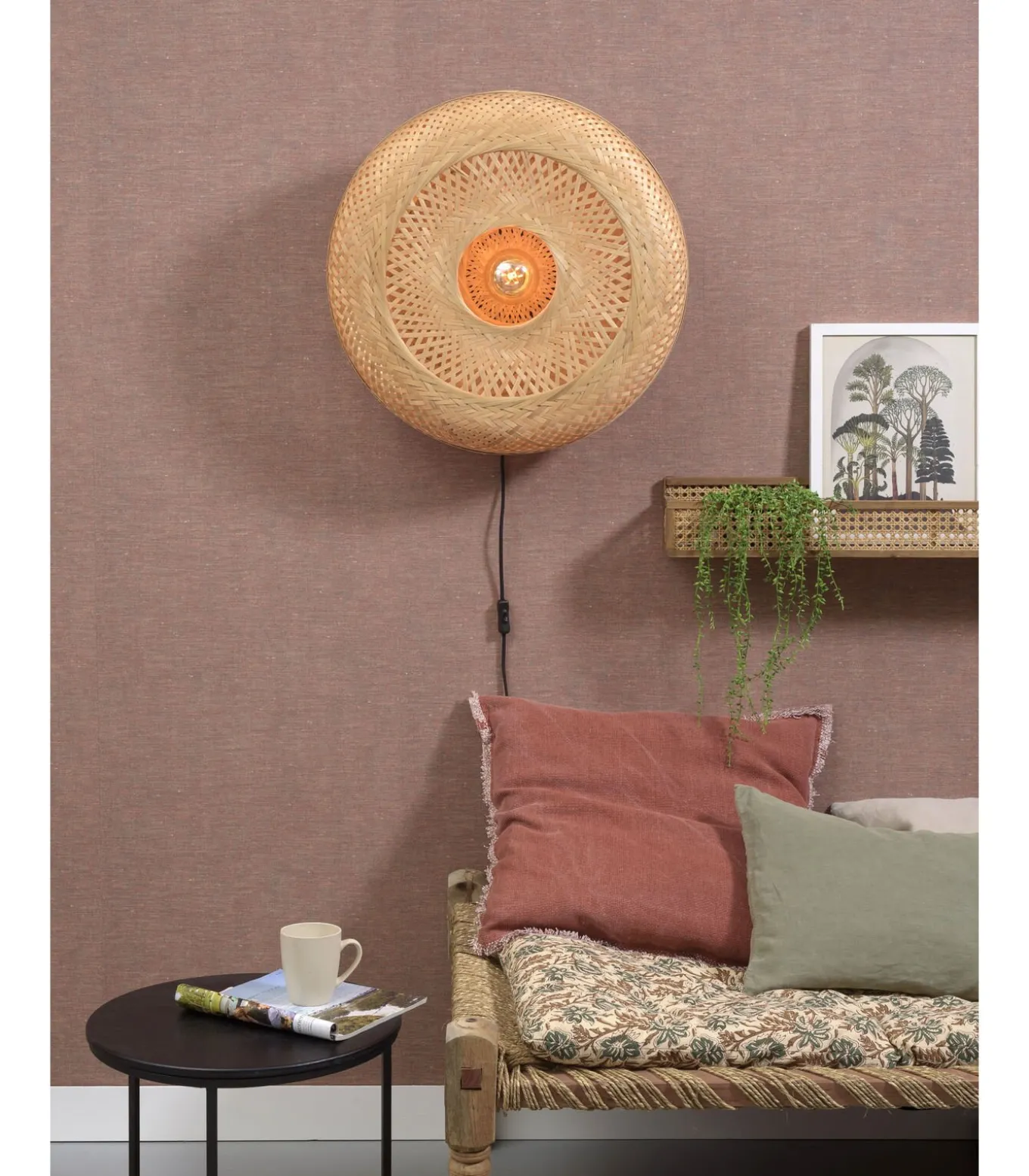 Wandlamp Palawan - Bamboe - Ø60cm