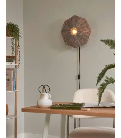 Wandlamp Panama - Donker grijs - 45x7x45cm