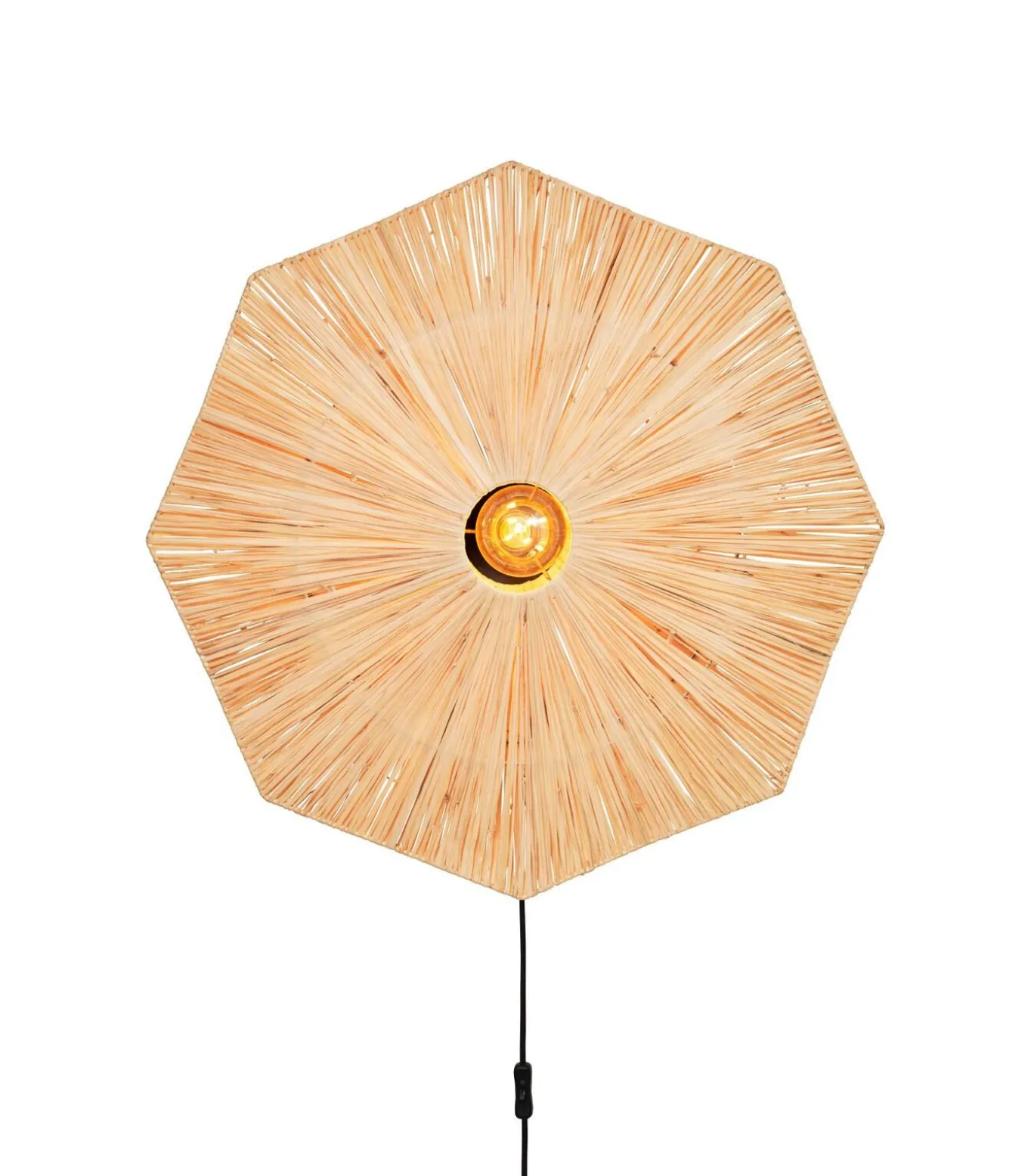 Wandlamp Panama - Naturel - 65x7x65cm