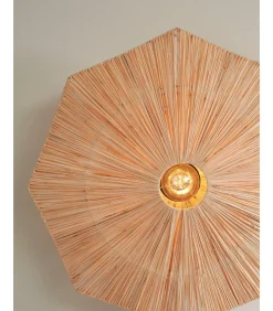 Wandlamp Panama - Naturel - 65x7x65cm