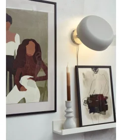 Wandlamp Porto - Grijs - Ø25cm