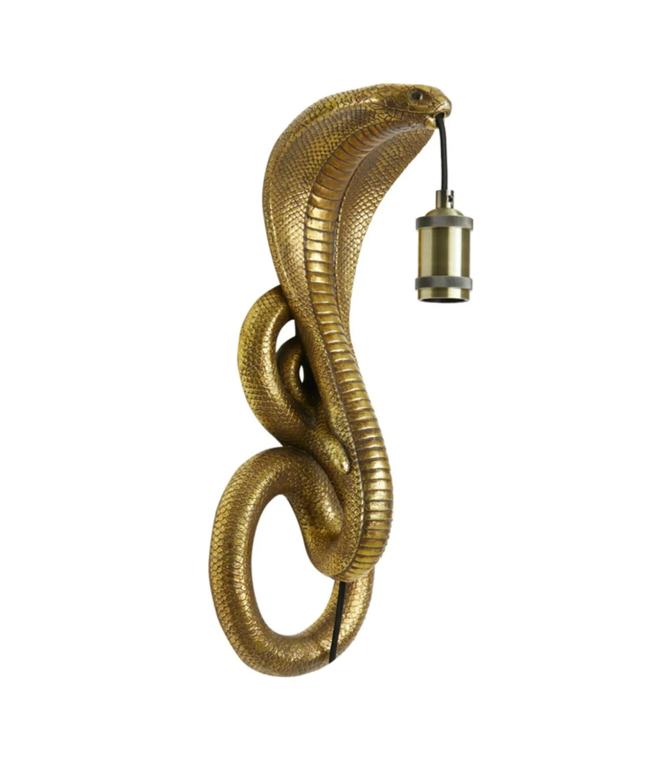Wandlamp Snake - Antiek Brons - 18.5x18x52cm