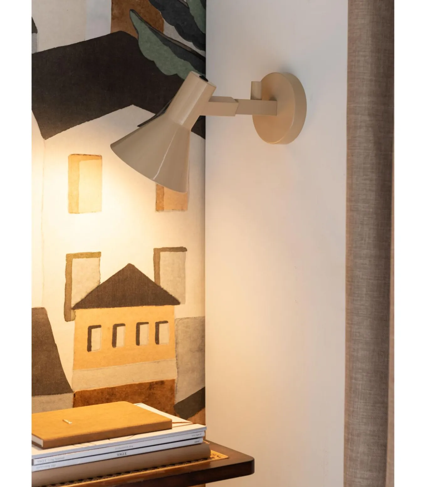 Wandlamp Stavanger - Beige - 31x15x20cm